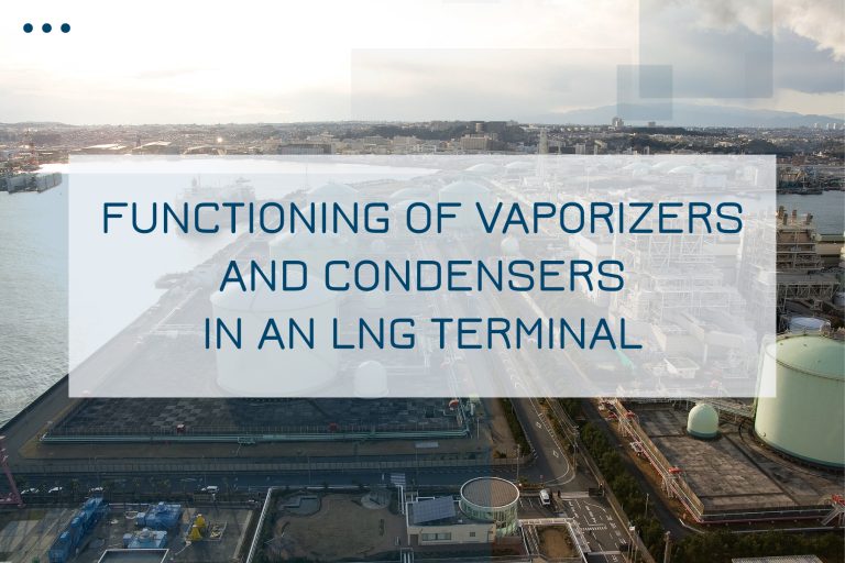 Functioning of vaporizers and condensers in an LNG terminal