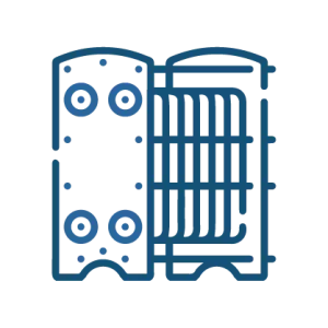 Plate heat exchanger icon
